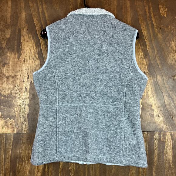 Eddie Bauer Polartec Womens Jacket Gray Gilet Vest Fleece Full Zip Soft Small - Picture 8 of 10
